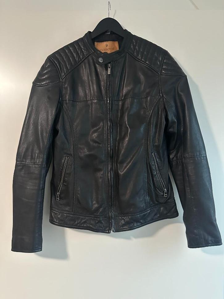 Leren heren jas - Goosecraft maat: M, Kleding | Heren, Jassen | Winter, Zo goed als nieuw, Maat 48/50 (M), Zwart, Ophalen of Verzenden