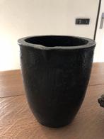 Grafieten smeltkroes en 2 broodjes brons., Ophalen, Brons