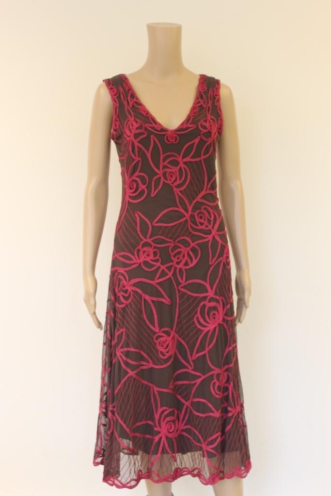 Phase Eight bruin/roze jurk maat 38, Kleding | Dames, Jurken, Zo goed als nieuw, Maat 38/40 (M), Roze, Ophalen of Verzenden