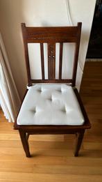 6 eetkamerstoelen, teak, Huis en Inrichting, Stoelen, Ophalen, Bruin, Zo goed als nieuw, Teak
