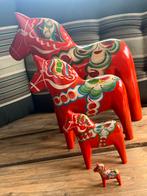 4 Originele DALARNA DALA Paarden (Puntgaaf) Handgemaakt, Ophalen of Verzenden
