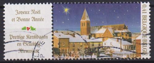 België Prettige Kerstmis en Gelukkig Nieuw Jaar kerk, Postzegels en Munten, Postzegels | Thematische zegels, Gestempeld, Overige thema's