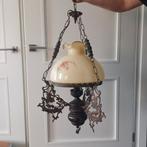 Antieke olielamp (met electrische netspanning fitting), Antiek en Kunst, Antiek | Lampen, Ophalen