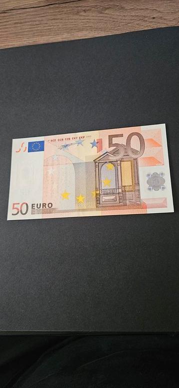 Nederlands bankbiljet 50 euro  UNC Handtekening Duisenberg  beschikbaar voor biedingen
