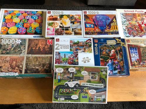 9 verschillende puzzels/legpuzzels (Anton Pieck, King, etc), Hobby en Vrije tijd, Denksport en Puzzels, Zo goed als nieuw, Legpuzzel