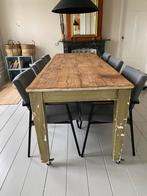 Hk living eettafel 220 cm  Franse style, Huis en Inrichting, Tafels | Eettafels, Ophalen of Verzenden, Zo goed als nieuw