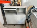 Stalen computermeubel, Huis en Inrichting, Ophalen, 100 tot 150 cm, 100 tot 150 cm, Zo goed als nieuw