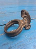 Vintage Bronzen Kameleon Ring, Ophalen of Verzenden, Dames, Vintage