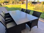Granieten  tuintafel met 6 tuinstoelen, Tuin en Terras, Tuinsets en Loungesets, Ophalen, Overige materialen, Eettafel, 6 zitplaatsen