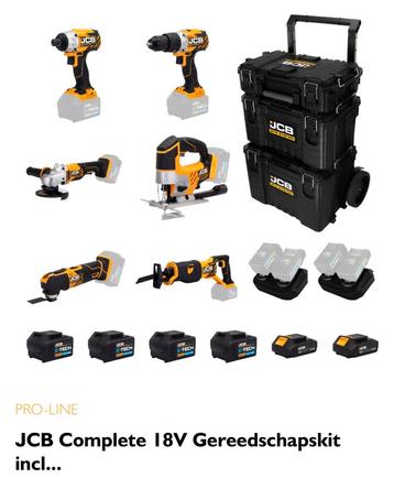 JCB gereedschap beschikbaar voor biedingen