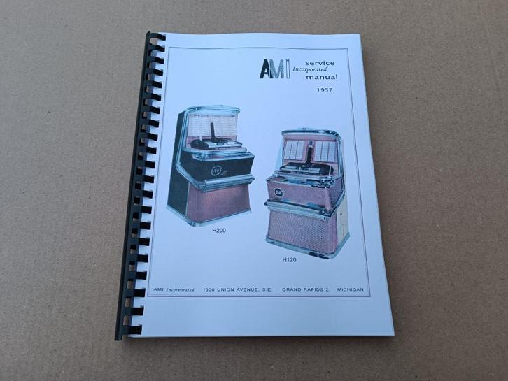 Service Manual: AMI H120/H200 (1957) jukebox Nieuw !!, Verzamelen, Automaten | Jukeboxen, Nieuw, Ami, 1950 tot 1960, Verzenden