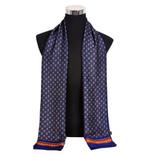 Blauwe heren sjaal (kravat sjieke patroon zijde mode das), Nieuw, Sjaal, Verzenden