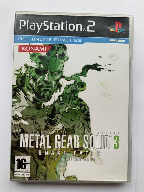 Sony PS2: Metal Gear Solid 3: Snake Eater, Spelcomputers en Games, Games | Sony PlayStation 2, Gebruikt, Avontuur en Actie, Vanaf 16 jaar