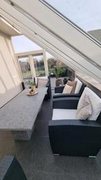 4 royale lounge tuinstoelen en 2 hockers, Tuin en Terras, Tuinstoelen, Ophalen of Verzenden, Zo goed als nieuw, Wicker