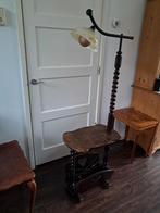 Vintage Staande Lamp met Leestafel, Gebruikt, Glas, Vintage, Ophalen of Verzenden