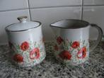 ROOMSTEL KLAPROOS, AARDEWERK, ROOMSTELLETJE KLAPROOS, Huis en Inrichting, Keuken | Servies, Gebruikt, Overige typen, Ophalen of Verzenden