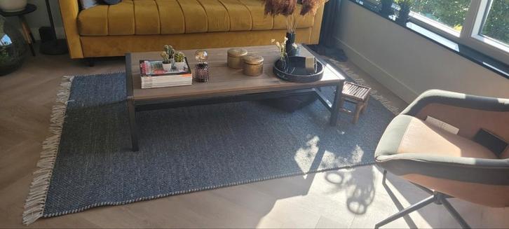 Blauw/Grijs/Wit Vloerkleed 230x170cm, Huis en Inrichting, Stoffering | Tapijten en Kleden, Zo goed als nieuw, 150 tot 200 cm, 200 cm of meer