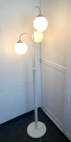 Vintage Retro 3 bollen vloerlamp staande lamp (Steinhauer?), Ophalen, Glas, Vintage, Retro, Design, Hollywood Regency