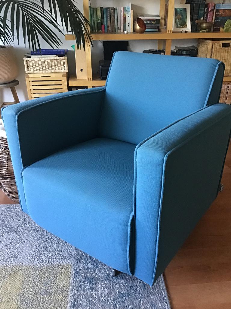Draaistoel van Woood, Huis en Inrichting, Fauteuils, Zo goed als nieuw, Stof, 50 tot 75 cm, Minder dan 75 cm, Ophalen