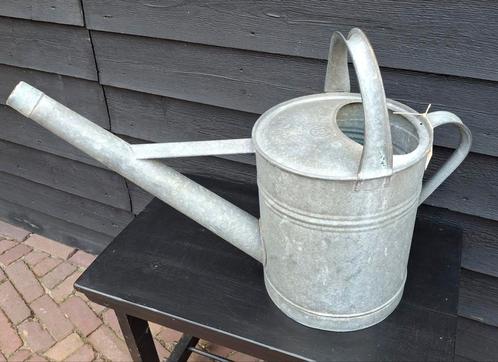 Grote zware oude zinken gieter 12 liter 100% Waterdicht., Tuin en Terras, Gieters, Gebruikt, Ophalen of Verzenden