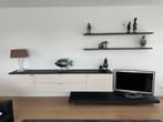 Interstar Zwevend Wandmeubel - Crème/Donkerbruin - Als Nieuw, Ophalen, 100 tot 150 cm, Zo goed als nieuw, 200 cm of meer