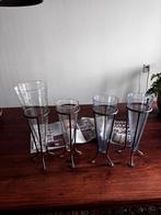 Vazen  Vintage floating glass, Gebruikt, Blauw, Ophalen of Verzenden, Glas