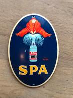 SPA emaille reclamebord, Ophalen of Verzenden, Zo goed als nieuw, Reclamebord