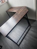 Industrieel Hoekbureau met metalen frame, Huis en Inrichting, Bureaus, Ophalen, Zo goed als nieuw, Bureau