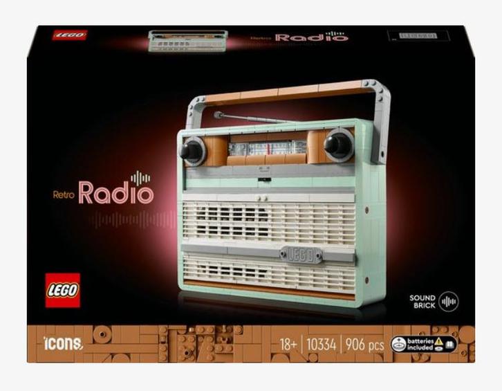 Nieuwe LEGO Icons Retro Radio 10334 - Ongeopend!, Kinderen en Baby's, Speelgoed | Duplo en Lego, Nieuw, Lego, Complete set, Ophalen of Verzenden