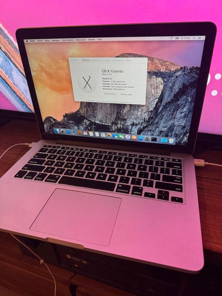 MacBook Pro 2015 13 inch - 2.7 GHz i5 - 8GB RAM, Computers en Software, Apple Macbooks, Gebruikt, MacBook Pro, 13 inch, 2 tot 3 Ghz