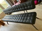 Eettafelbank 180cm zwart kunstleer, Huis en Inrichting, Stoelen, Ophalen, Zo goed als nieuw, Zwart, Eén