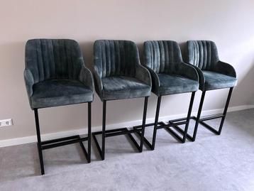 Luxe Barkrukken Acero (stof Adore 158) – set van 4 beschikbaar voor biedingen