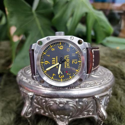 U-Boat Classic, Sieraden, Tassen en Uiterlijk, Horloges | Heren, Gebruikt, Overige merken, Staal, Staal, Ophalen of Verzenden