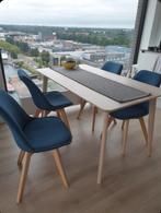 4 mooie eetkamer stoelen - CLP Borneo V2, Ophalen, Moderne stijl, passend bij ieder interieur, Blauw, Zo goed als nieuw