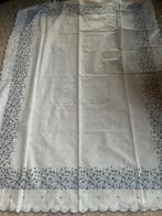 Retro tafelkleed bkauw wit 150 x115, Huis en Inrichting, Tafelkleden, Ophalen of Verzenden, Zo goed als nieuw, Rechthoek