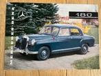 Mercedes-Benz 180 autofolder brochure, Gelezen, Ophalen of Verzenden, Mercedes