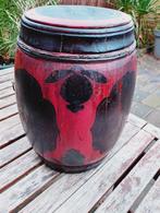 Antieke Tibetaanse Tibet houten rijst ton periode 19e eeuw, Ophalen of Verzenden