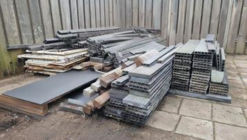 Antraciet vlonderplanken - 21m2 vlonders beschikbaar voor biedingen