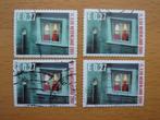 2001 Decemberzegels NVPH 2027 – 4x - Kaarsen Gestempeld, Postzegels en Munten, Ophalen of Verzenden, Na 1940, Gestempeld