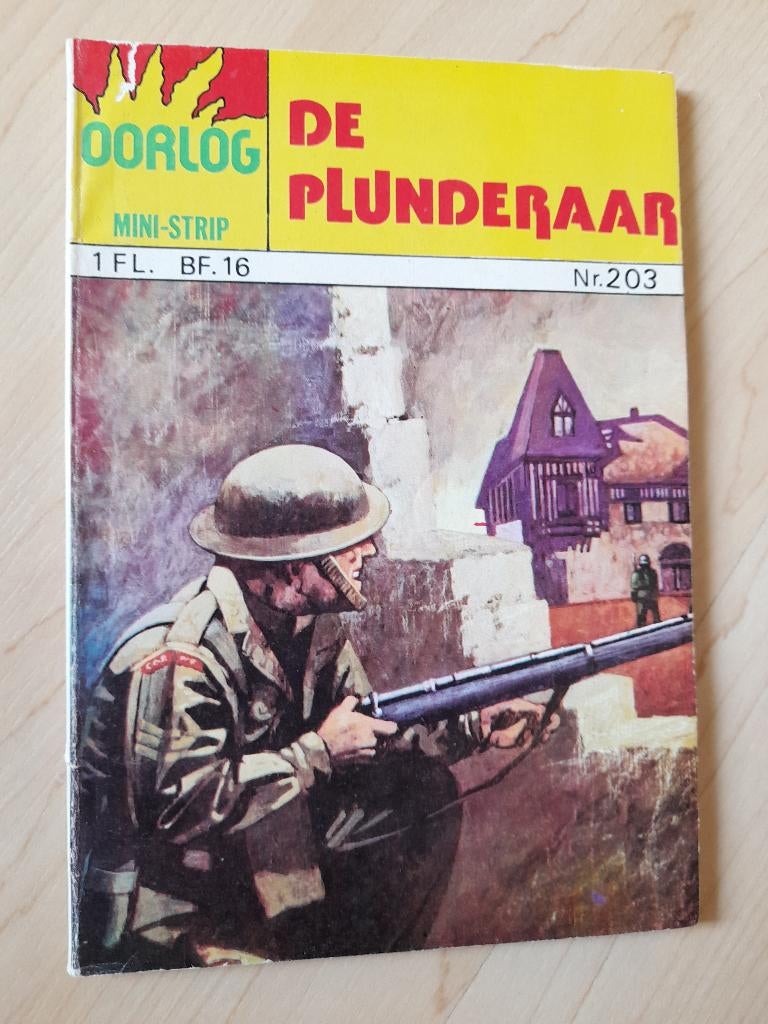 OORLOG MINI STRIP nr. 203 DE PLUNDERAAR, Boeken, Eén stripboek, Ophalen of Verzenden, Gelezen
