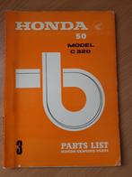 HONDA 50 Model C320 onderdelenboek, Honda