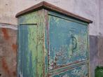 Vintage Archief- Ladenkast | Industriele Laden Kast Blauw, 50 tot 100 cm, 100 tot 150 cm, Gebruikt, Ophalen of Verzenden