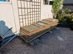 Bekistingsplaten OSB vochtwerend (groen), Tuin en Terras, Palen, Balken en Planken, Ophalen, Gebruikt, 180 tot 250 cm, Planken