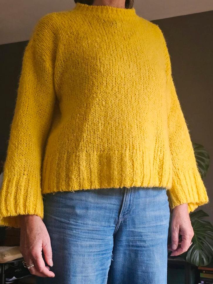 Sissyboy Trui Geel Mohair Acryl - Valt als M, Kleding | Dames, Truien en Vesten, Zo goed als nieuw, Maat 38/40 (M), Geel, Ophalen of Verzenden