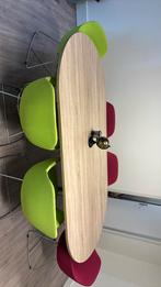 Eettafel eiken kleur, Huis en Inrichting, Gebruikt, 100 tot 150 cm, 200 cm of meer, Ophalen of Verzenden