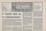 Propria Cures - 30 oktober 1982., Ophalen of Verzenden, Zo goed als nieuw, Muziek, Film of Tv