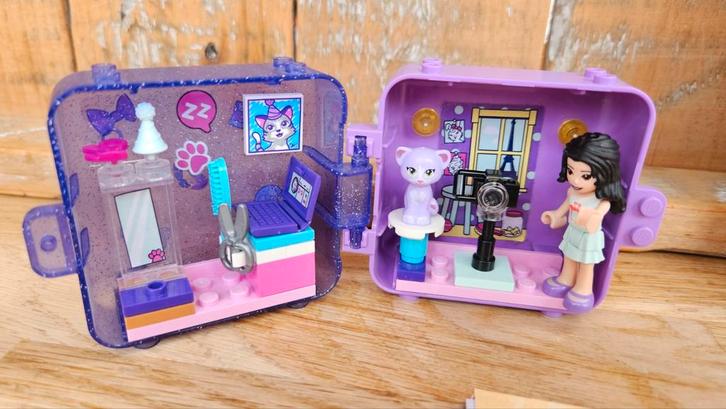 Lego Friends 41404 Emma's speelkubus - Compleet!, Kinderen en Baby's, Speelgoed | Duplo en Lego, Zo goed als nieuw, Lego, Complete set