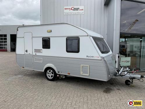 Kip Sky line Special 41 TDB mover, luifel, Caravans en Kamperen, Caravans, Bedrijf, 750 - 1000 kg, Treinzit, Kip, Frans bed, Overige typen