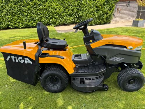 Zitmaaier stiga estate 598 hydrostaat Achteropvang, Tuin en Terras, Zitmaaiers, Nieuw, 90 tot 120 cm, Elektrische starter, Mulchfunctie