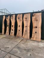 6 iepen boomstambladen voor 200 euro voor alles, Tuin en Terras, Palen, Balken en Planken, Ophalen, Planken, Zo goed als nieuw